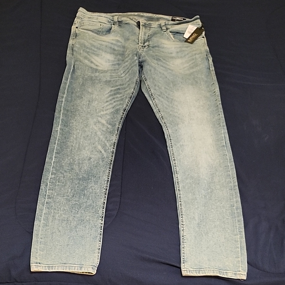 Brand New Buffalo David Bitton Light Wash Skinny Jeans MAX-X 38X32
